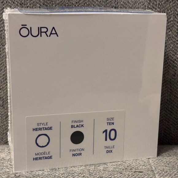 NEW! Unopened, Oura Ring Gen 3 Heritage Black, Size US 10 - Picture 1 of 6